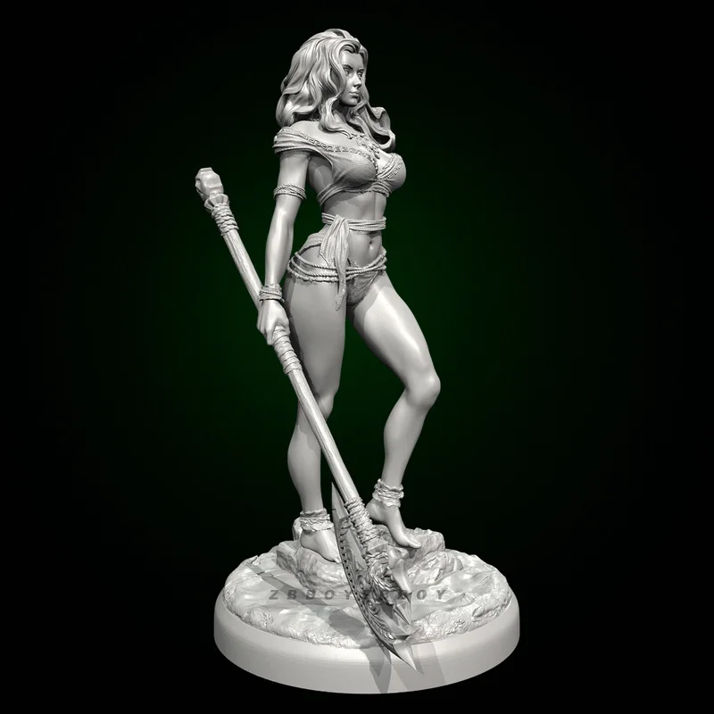 

50mm 75mm Resin Model Figure Handsome Female Hero Gk Micro Miniature 3d Printed White Model Toy Unassembled And Unpainted Kit