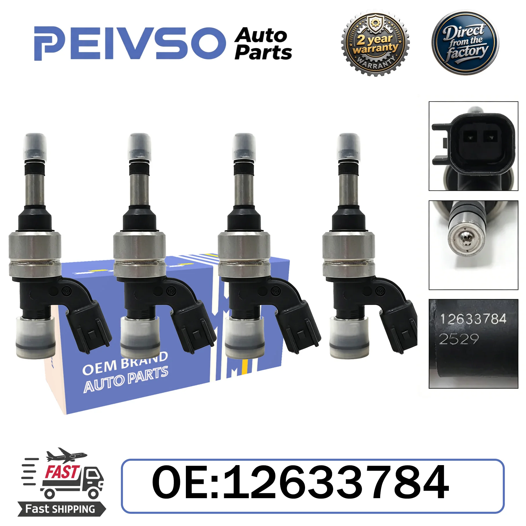 

High Quality 12633784 Fuel injector for BUICK&CHEVROLET LACROSSE REGAL VERANO EQUINOX MALIBU 2.4L