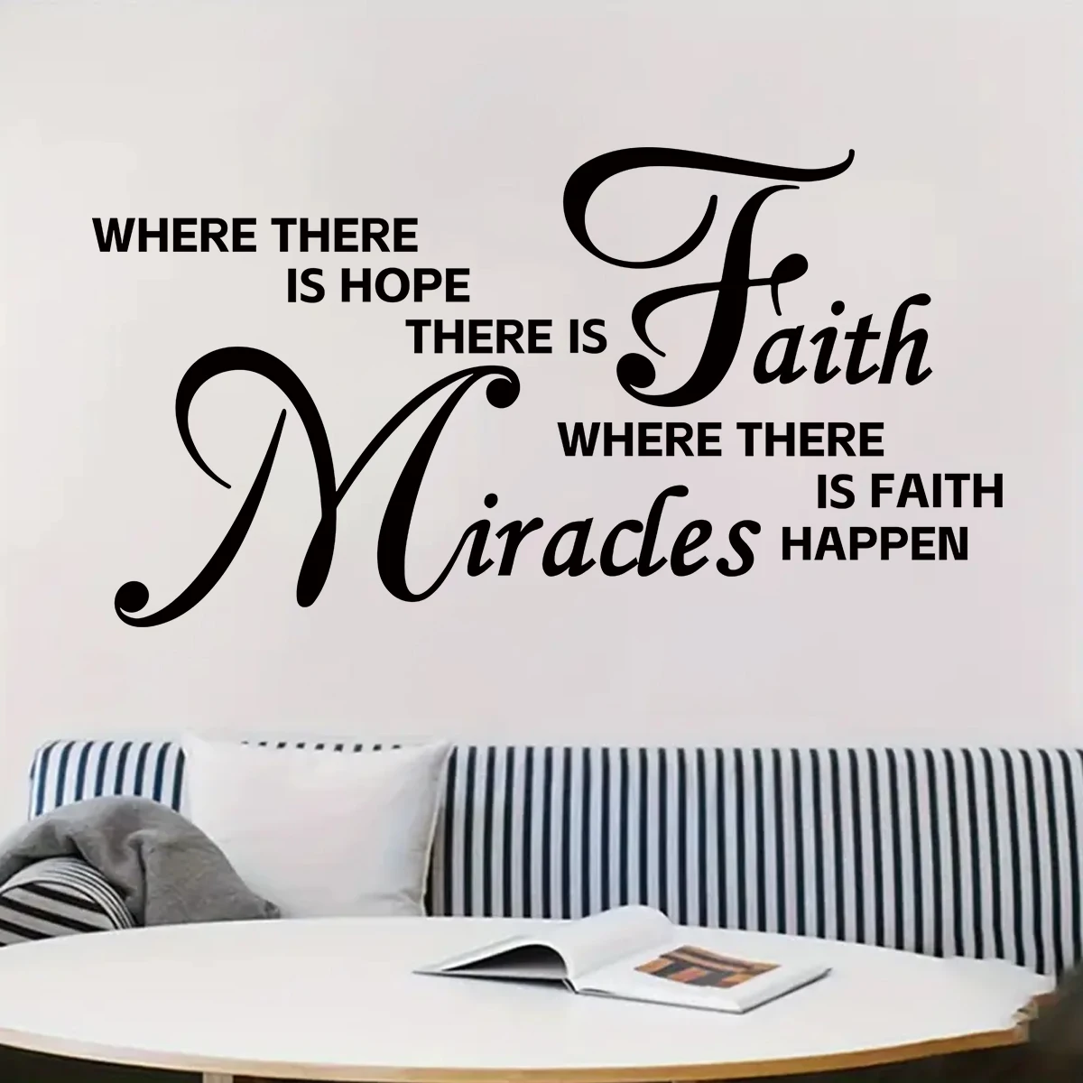 Encouraging English Words Wall Stickers for Living Room Background Bedroom Decoration Wall Decals Home Decor
