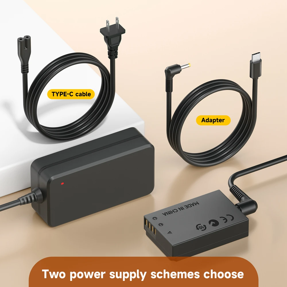 LP-E12 LPE12 Dummy Battery DR E12 DC Coupler PD USB-C Convertor for Canon EOS M50 Mark II, M50 M100 M200 M M2 M10, Kiss M M2