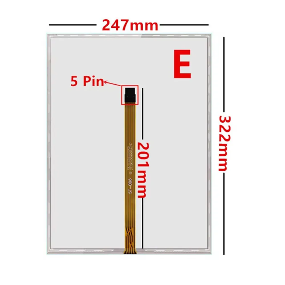 의료 산업 제어 장비용 터치 스크린 패널 유리, 15.6 인치 저항 디지타이저