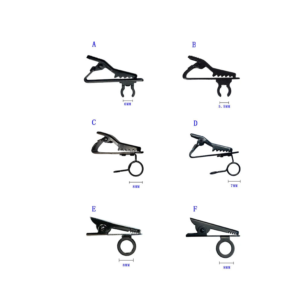 

For Content Creators Lapel Tie Clip Lapel Microphone Holder Professional Use Compact Size Convenient Cable Management