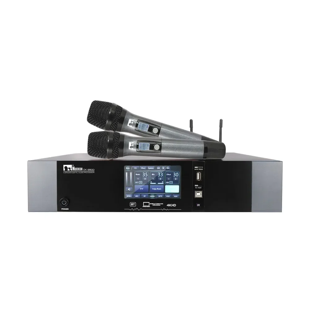 Multi function sound equipments built in Echo feedback suppressor audio sound effect karaoke power amplifier