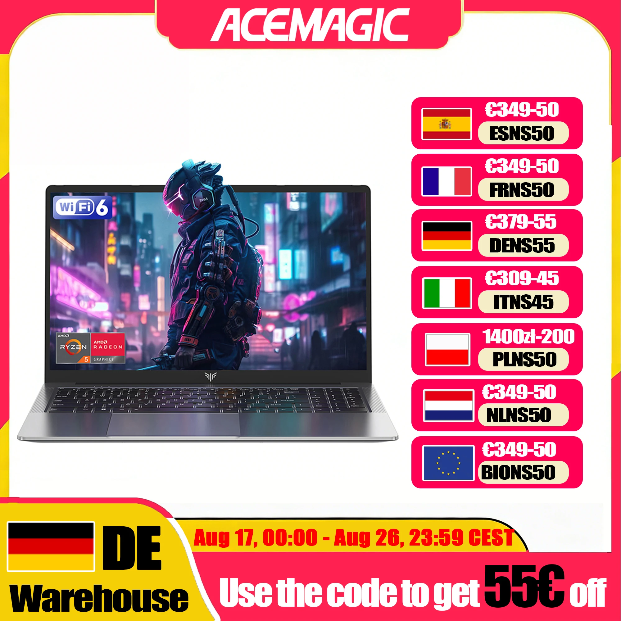 ACEMAGIC LX15PRO Laptop 15,6 Zoll FHD Laptop AMD Ryzen 5 7430U 16GB RAM 512GB SSD Windows 11 Pro Notebook 180 °   Flip-Computer Wifi6 BT5.2