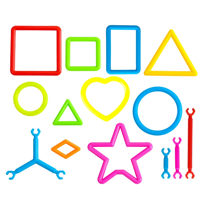 65 ~ 240 قطعة للأطفال لتقوم بها بنفسك اللبنات عصا البلاستيك الأطفال مونتيسوري التعلم المبكر الذكاء العصي التركيز والتعلم TMZ