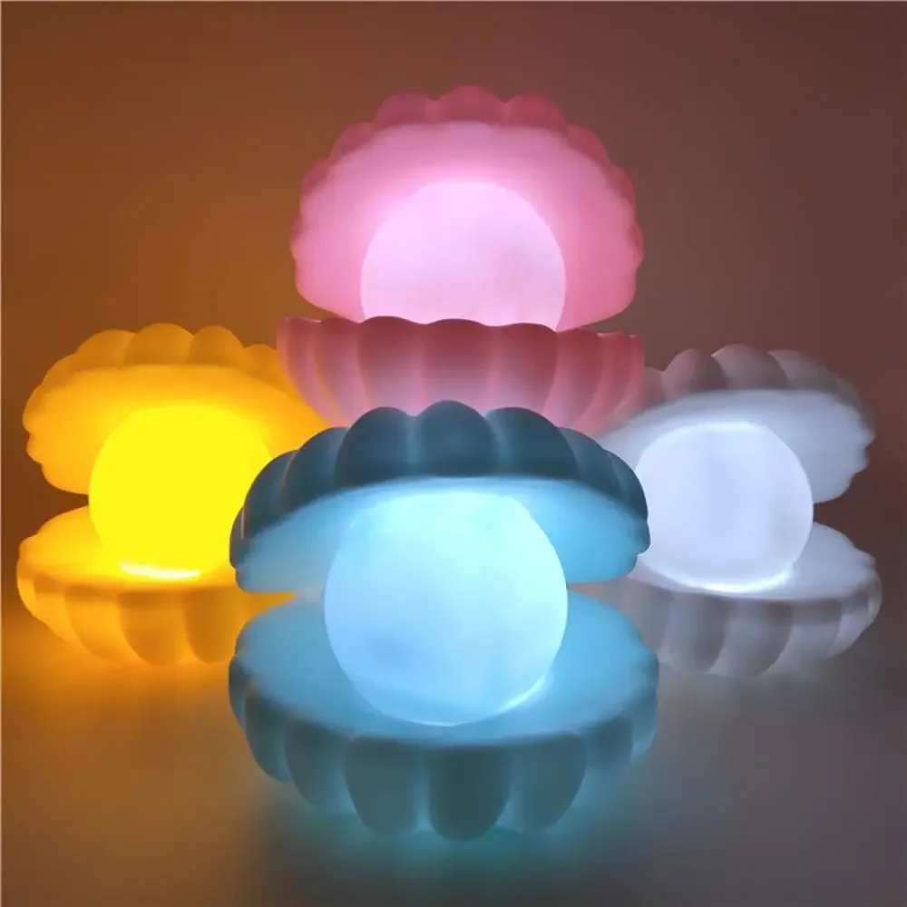 Paquete de 1-4 luces nocturnas de perlas, lámpara decorativa de mesa, Streamer, Hada de sirena, luz nocturna, luces de escritorio para dormitorio