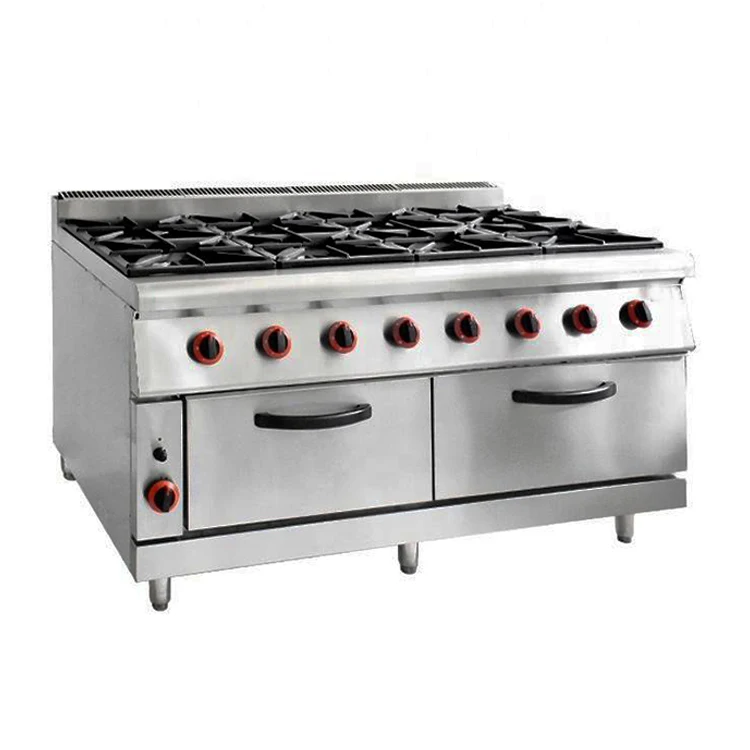 Commercial Kitchen Equipment Freestanding 2 Burner Gas Stove With Cabinet Industrial Gas Cooker For Restaurants