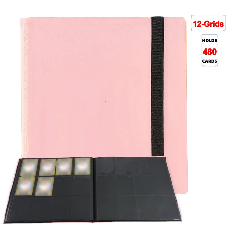 1 قطعة بطاقة الموثق 160/360/480 حامل بطاقة التداول كتاب PP غطاء الموثق للبطاقات دائم الجانب تحميل بطاقة كتاب مع بطاقات الألعاب
