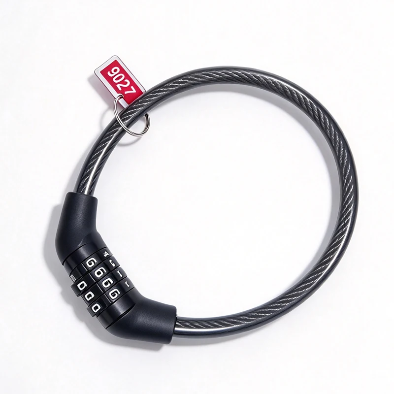 Bicycle Combination Lock, Wire Lock, Mountain Bike Four-digit Combination Lock, Motorcycle Lock, Anti-theft Lock, Flying Lock