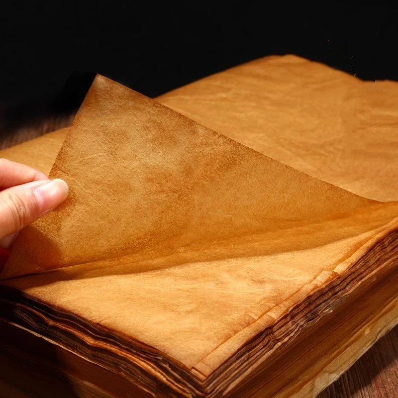 Handmade Bamboo Pulp Xuan Paper Chinese Calligraphy Painting Half Ripe Rice Paper Papel Arroz Ultra Thin Copying Chinese Paper