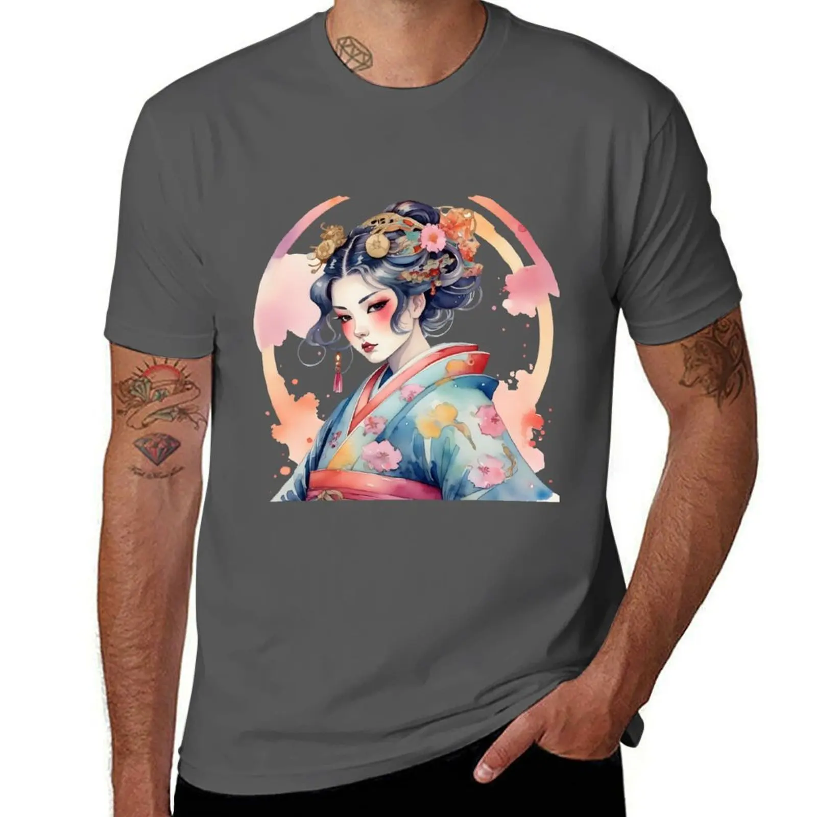 

A colorful female Shogun T-Shirt Casual Simple Design Short Sleeve Shirt