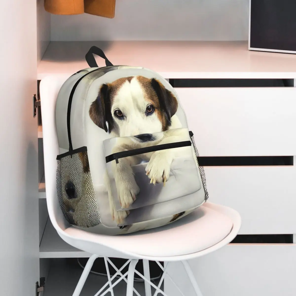 

Рюкзак с изображением собаки Джека Рассел-терьера, рюкзак большой емкости для мальчиков и девочек, школьная сумка, сумки на плечо для мужчин и женщин