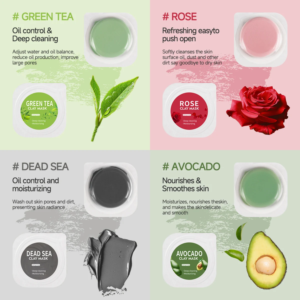 5 جرام * 10 قطعة قناع طمي لتنظ - مراجعة Mud Mask Kaolin وسعره