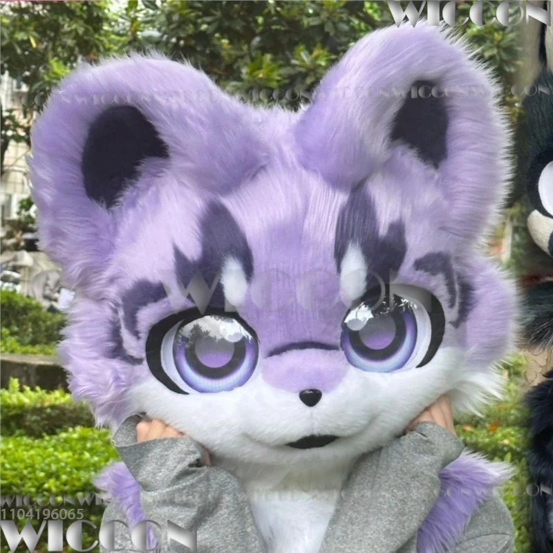 Furry Skull Mask Fursuit Kigurumi Cosplay Kig Animal Beast 3D Print Cute Cat Dog Dragon Costume Halloween Roleplay Customized