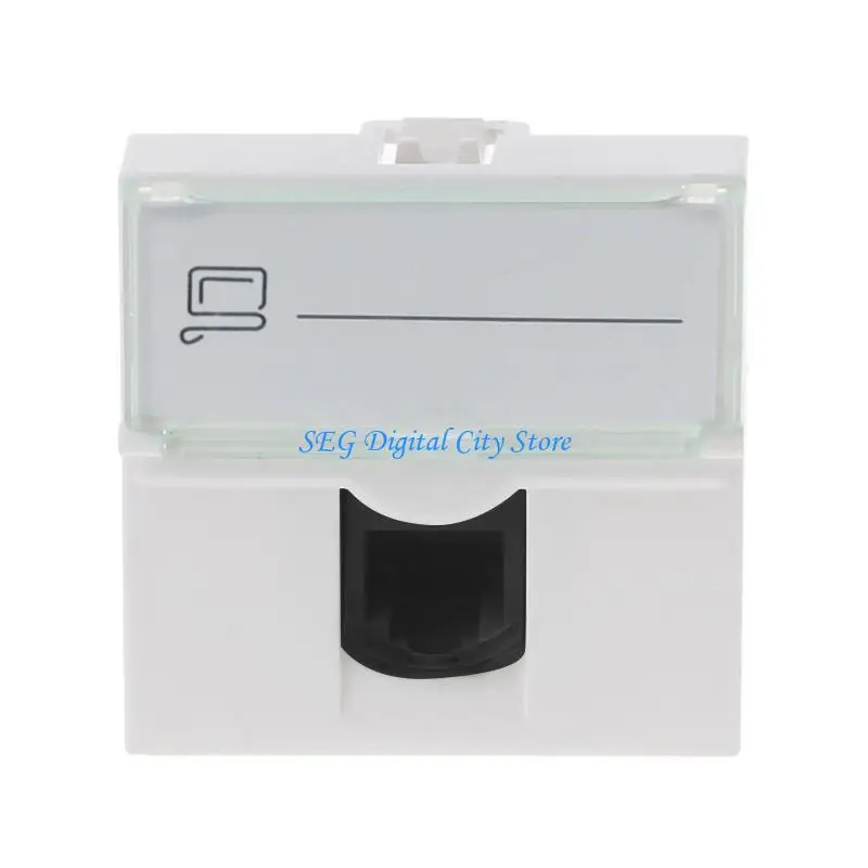 U75B Keystone Wall Plate with RJ45 Keystone Coupler insert Cat6 Module