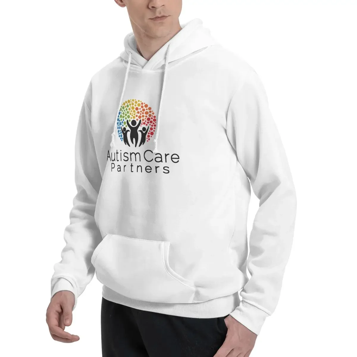 Autism Care Partners Smaller Logo Hoodies Men's Women Casual Pullover Sweatshirt Harajuku Long Sleeve Clothing Autumn Winter