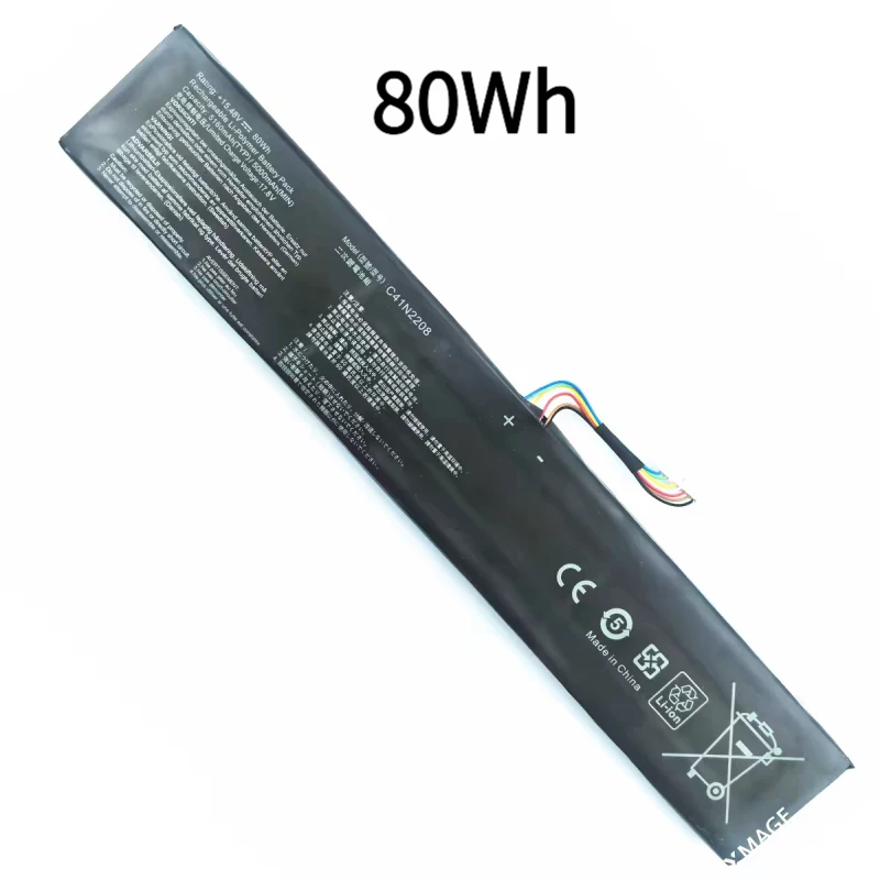 74Wh 80Wh 54Wh C41N2208 Replacement Battery For ASUS ROG Ally RC71L PC71L NR2301L 2023 Z1 Extreme Gaming Handheld