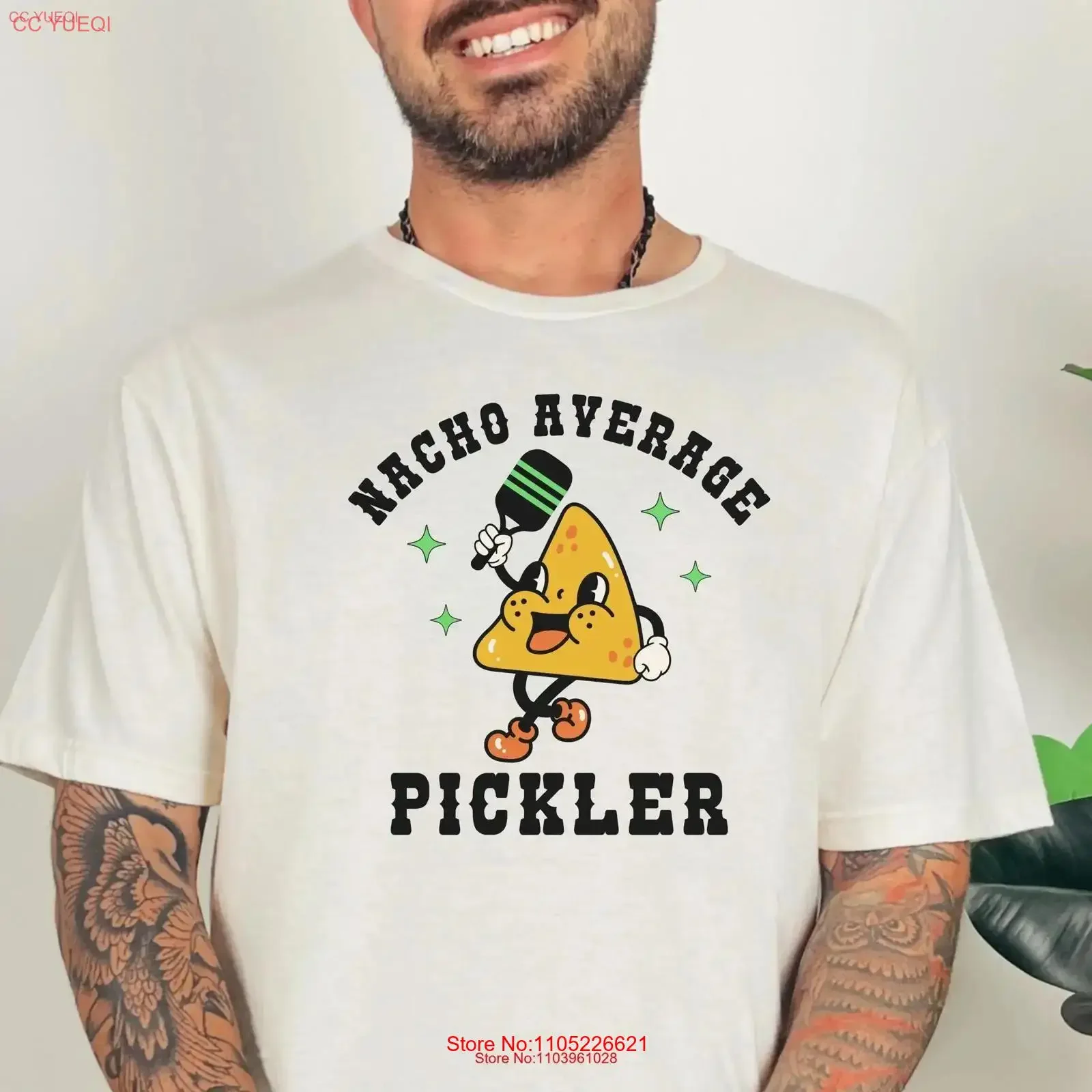 Funny Pickleball T Shirt Pickle Baller Nacho Average Pickler s For Lover Player vintage Washed Top For Everyday Wear fashion