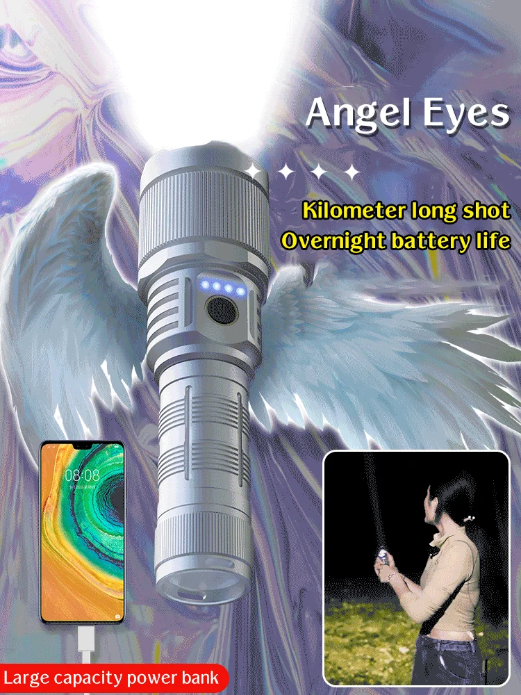 

Суперъяркий перезаряжаемый фонарик, внешний фонарик, самый мощный фонарик, USB Перезаряжаемый фонарик с большой мощностью