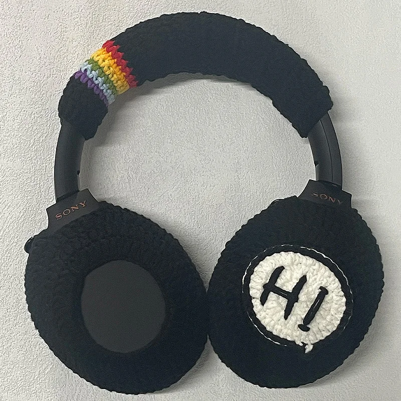 

Suitable for Sony XM4 hand-knitting, wearing Bluetooth protective cover, crochet wool beam cover products, Sony XM5 earphone pro