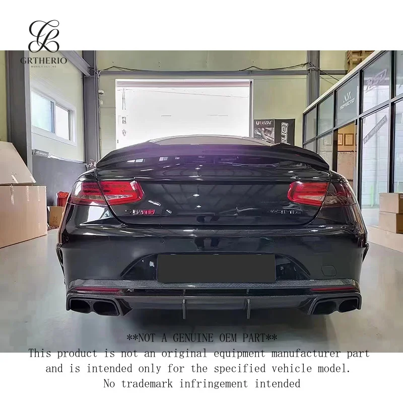 Suitable for Mercedes-Benz C217 W217 steel lip , bumper diffuser, rear spoiler, car accessories