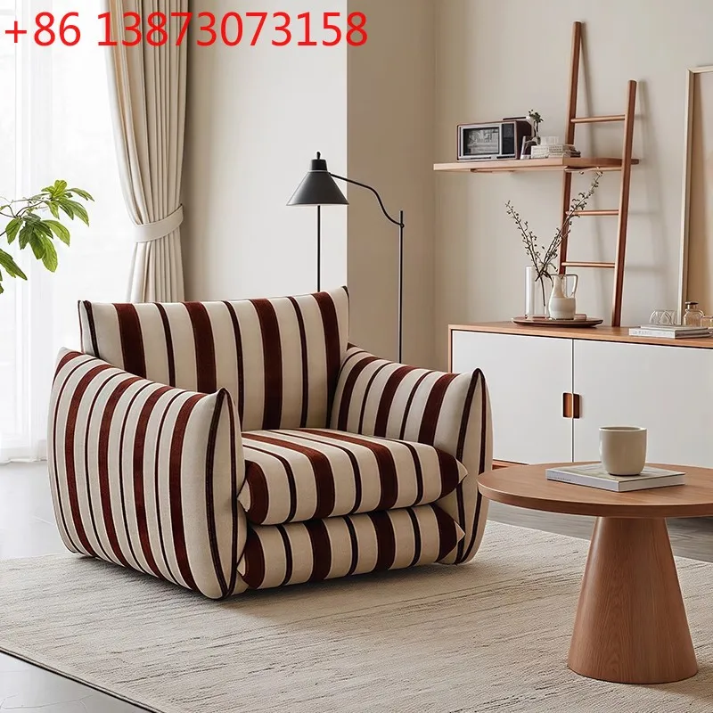 

French vintage single sofa, large and small apartment living room lazy sofa designer lazy balcony lounge sofa