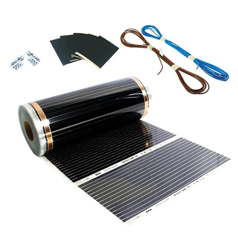 Saving Constant Temperature Graphene Infrared Underfloor film Mat 50cm Floor Wall Heating With Connection Accessories Package