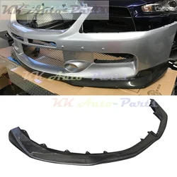 Auto Tuning Carbon Fiber R Style Front Lip Spoiler Bumper Splitters For Mitsubishi Evolution EVO 9 Lancer 2006-2009 Auto Tuning