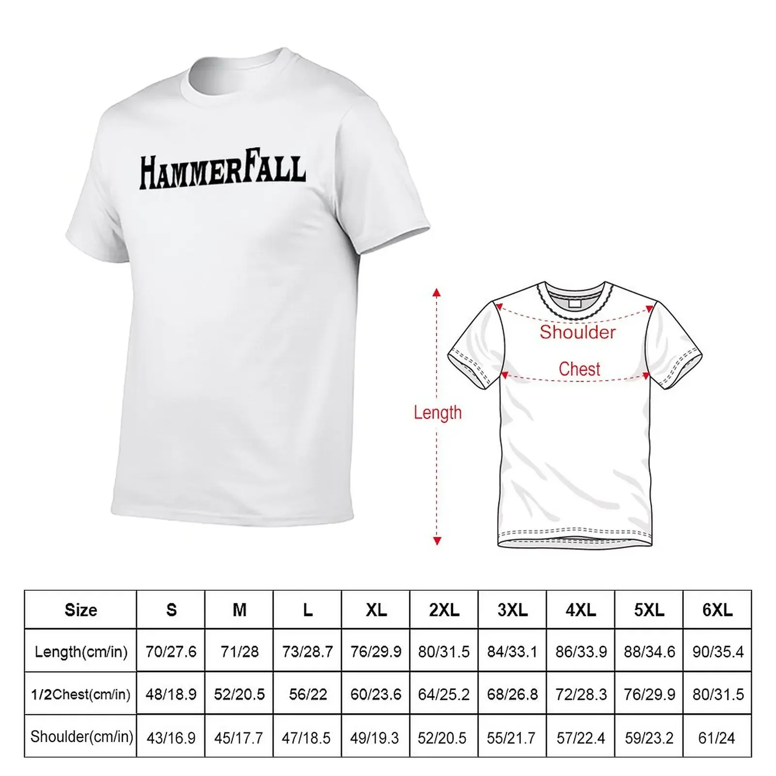 Hammerfall T-Shirt vintage clothes boys animal print sweat shirts, men