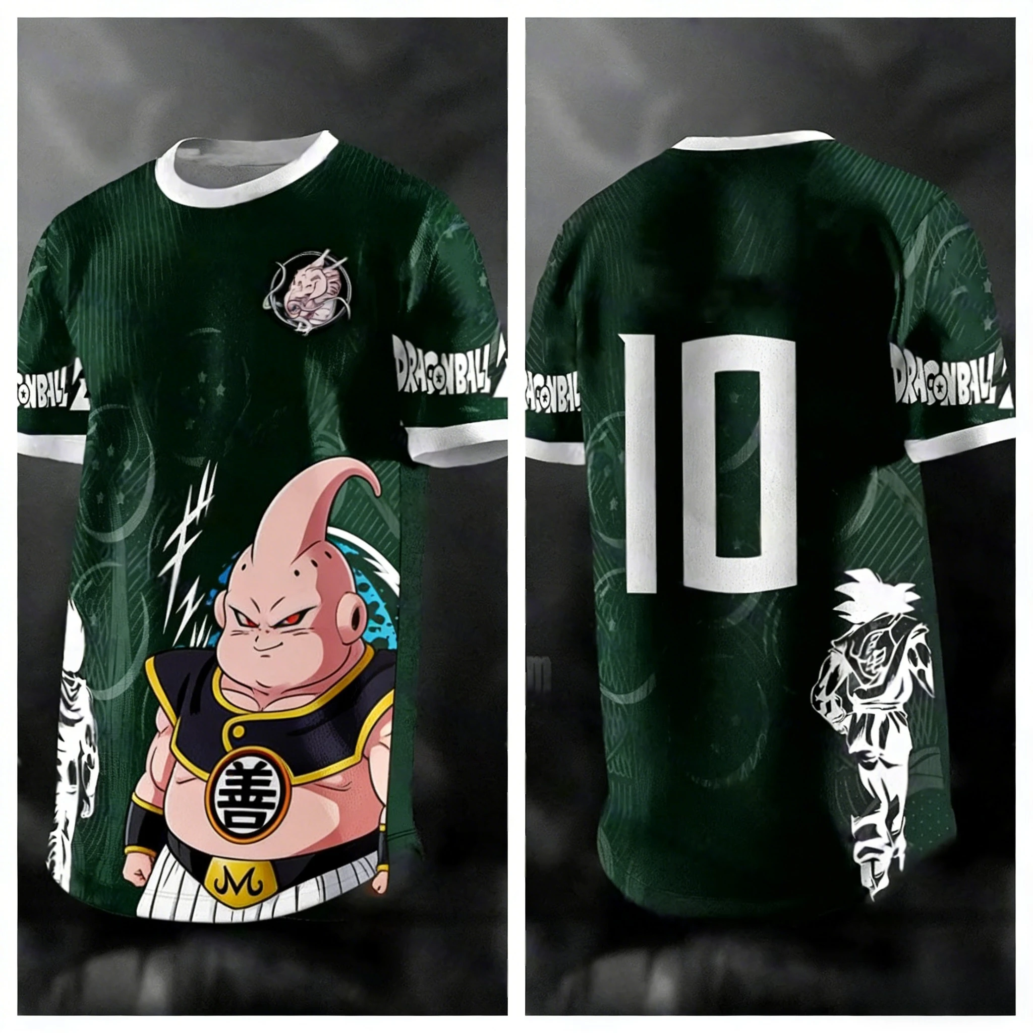 2026 Summer Dragon Ball Retro Cosplay T-shirt Men's Oversized 3D Printed Short-sleeved Family Unisex Children's Sports Shirt