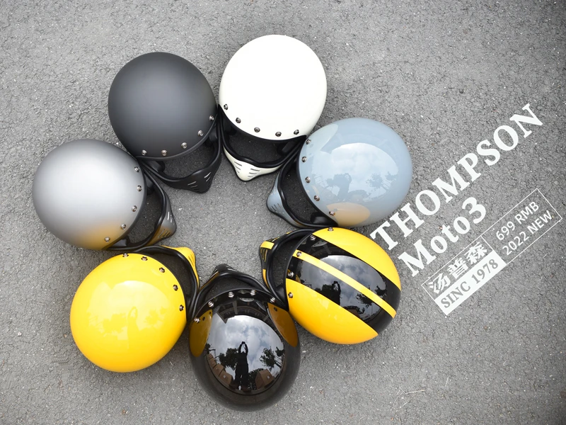 خوذة كلاسيكية عالية القوة من الألياف الزجاجية لكامل الوجه، لدراجات نارية هارلي ديفيدسون وخوذات حماية للدراجات النارية #6