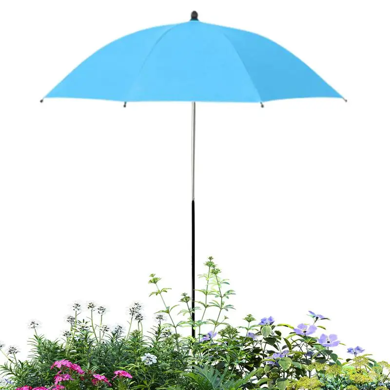 

Plant Umbrella UV Resistant Umbrella Portable Parasol Foldable Shade For Poolside Backyard Flower Vegetable Lawn Balcony