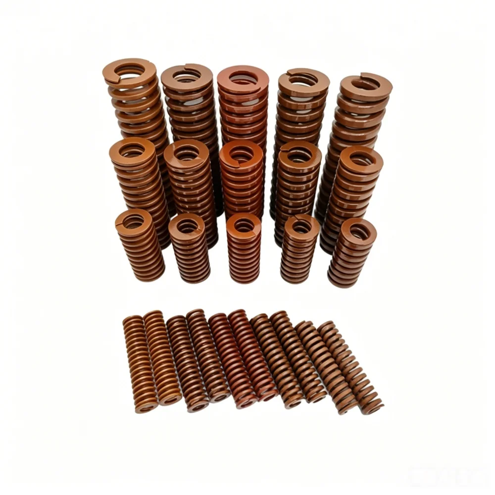 1pcs Length 10-300mm Die Compression Spring Brown Mold Spring Loading Flat Wire Spring DB/YSWB OD 25/27/30/35/40/45/50/60/70mm