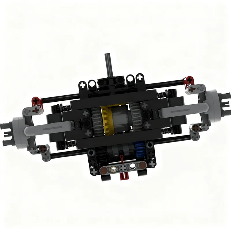 212pcs MOC Technical Differential-locked Front Axle Model Building Blocks Architecture Christmas Gift Toys Brick Idea Assemble