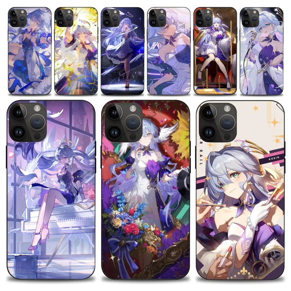 Honkai Star Rail Robin Phone Case iphone15 14 13 12 11 Pro Max Mini X 7 8 Soft Case