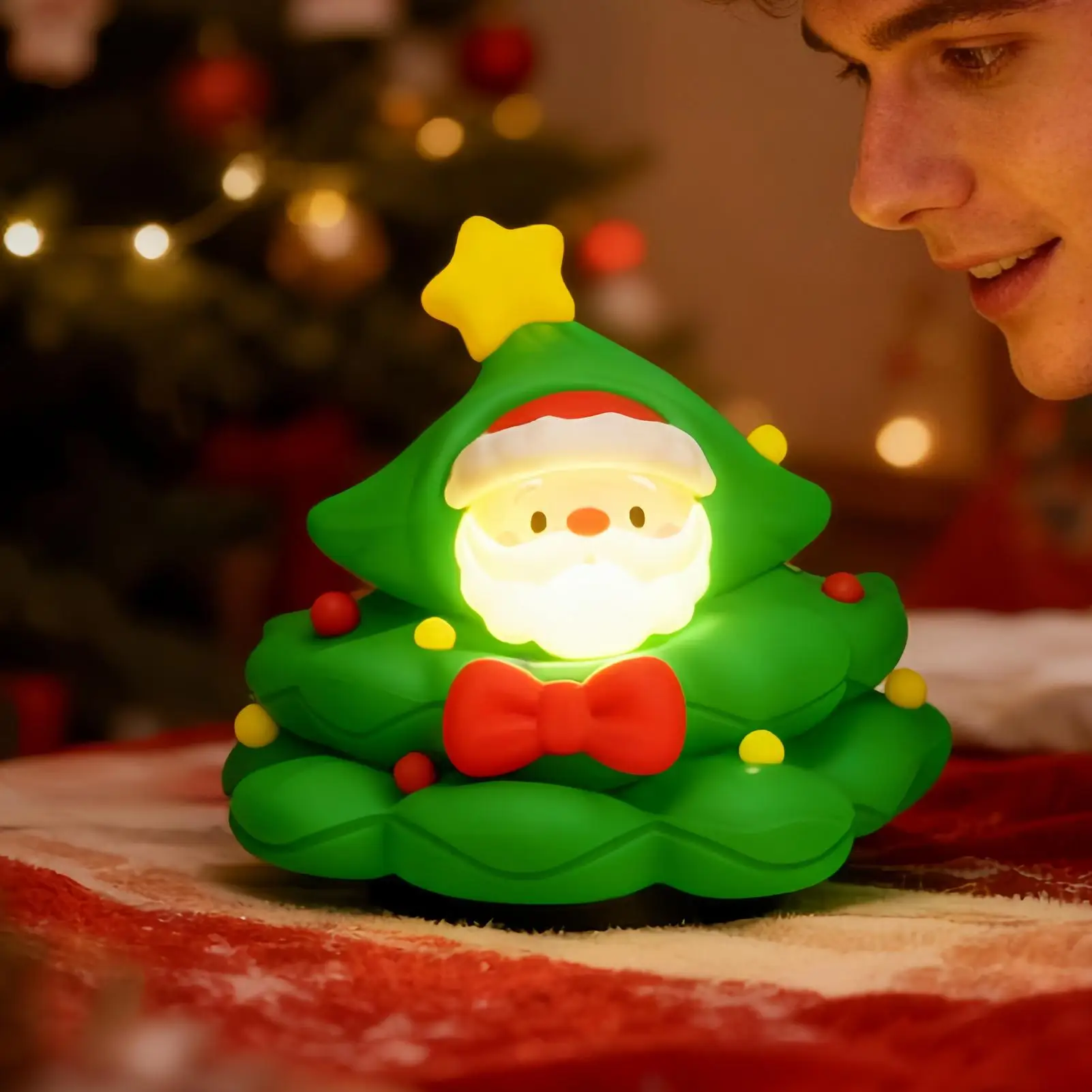 

Christmas Lamps Cute Santa Claus Cute Table Lamp Christmas Decorations For Indoor Bedroom Nursery Living Room Desk Table