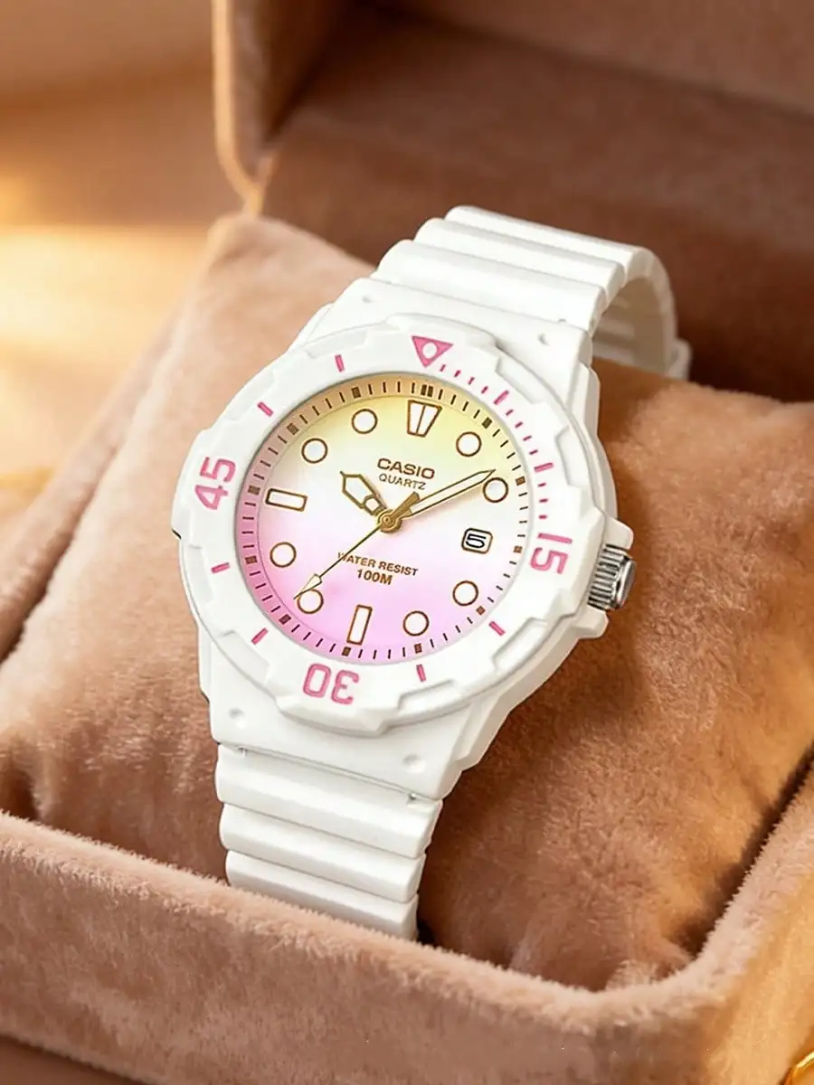 

Часы CASIO унисекс в дайверском стиле, кварцевые, с функцией даты, на полимерном ремешке, в различных цветах, спортивные повседневные наручные часы для ежедневного использования на улице