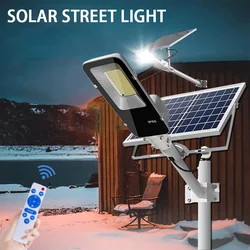 Outdoor Solar IP65 Waterproof and Energy-saving Street Light 200-100W High-power 6500K Park Square Terrace Lighting