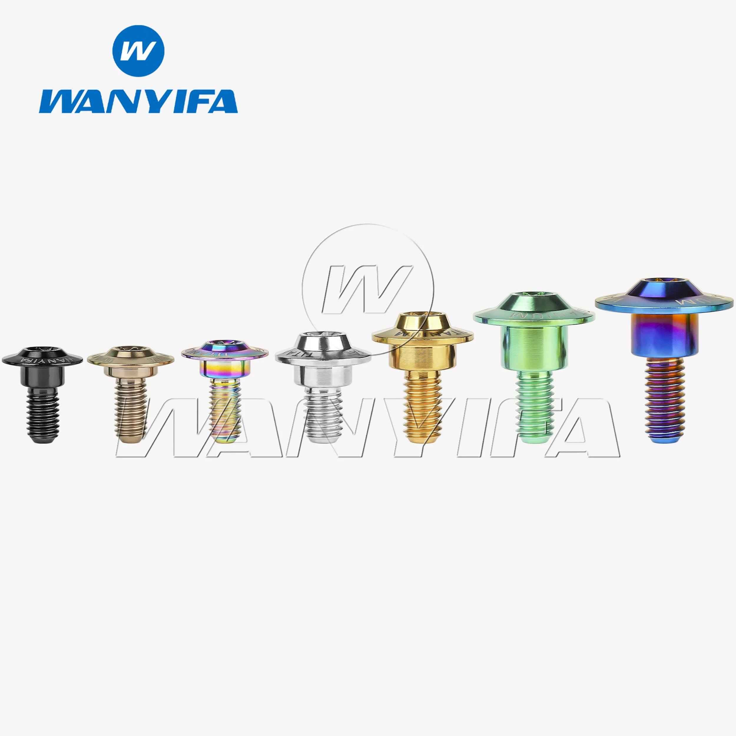 Wanyifa Titanium Bolt M5/M6x11-22mm Butterfly steps Umbrella Head Torx Screw for Motorbikes Housing Shell 1PCS