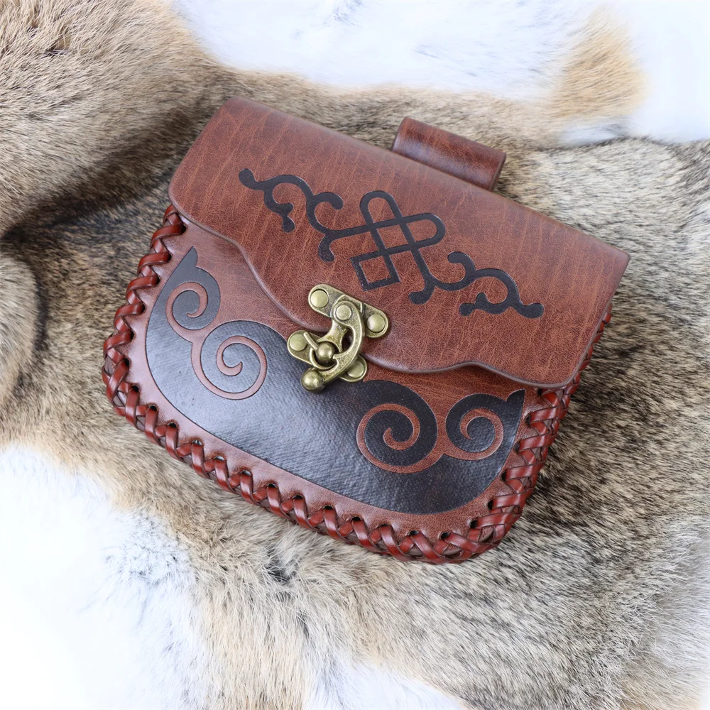 Medieval Punk Retro Waist Bag Renaissance Outdoor Belt Bag Wallet Travel Holiday Party Role Play Cosplay Hanging Coin Purse