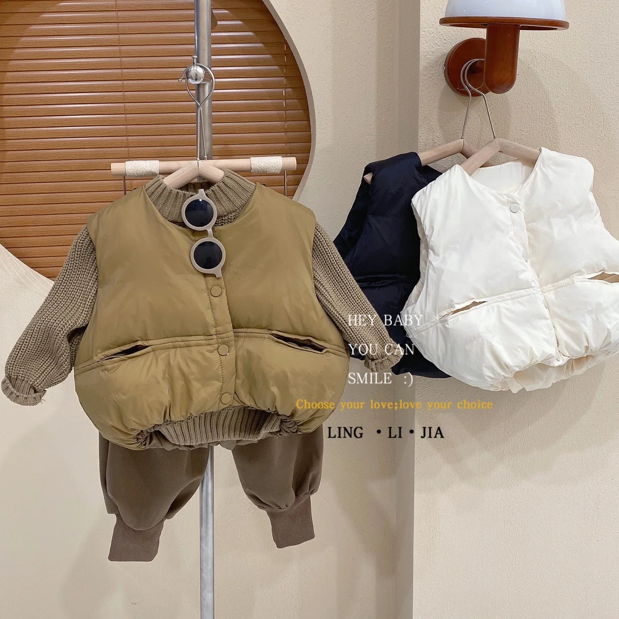 Boys Vest Winter Thickened Children Loose Korean Version Cotton Vest Baby Vest Outside Coat
