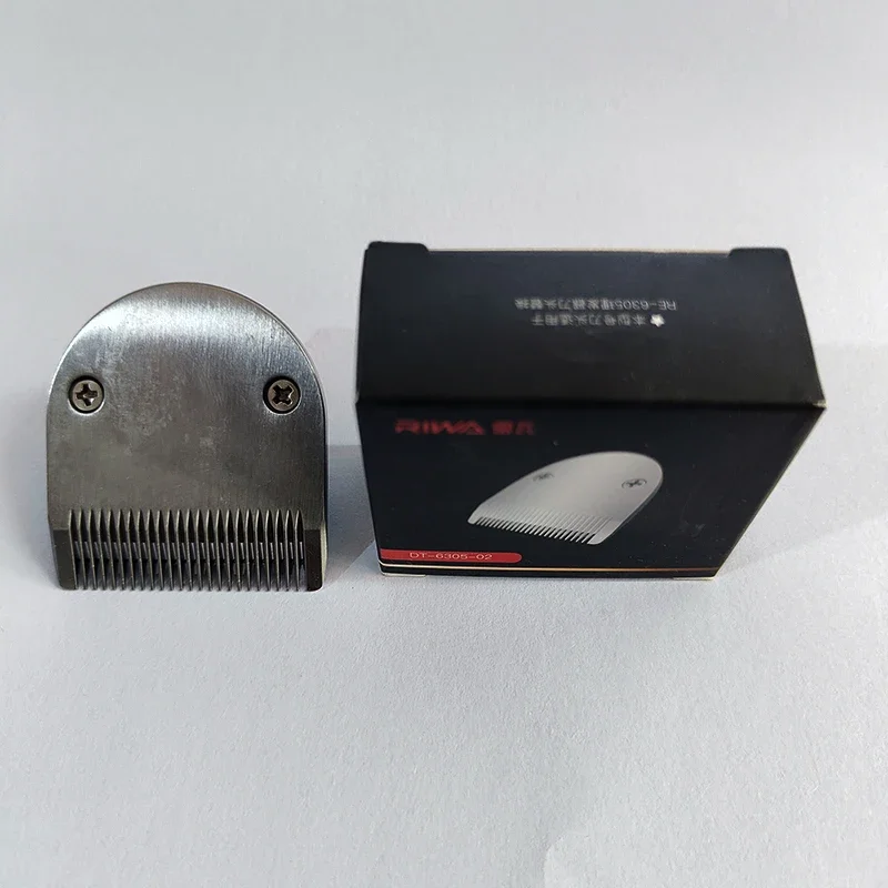 Blade Replacements for Hair Clipper RIWA RE-6305 Only, Professional Barber Trimmer Steel Cutter Head Power Cable Accessories