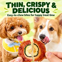 Duck Jerky Cucumber Chips Dog Treats, Crispy Meat Snacks, Slow Baked Training Rewards, Kibble Topper for Small Medium Large Dogs 3