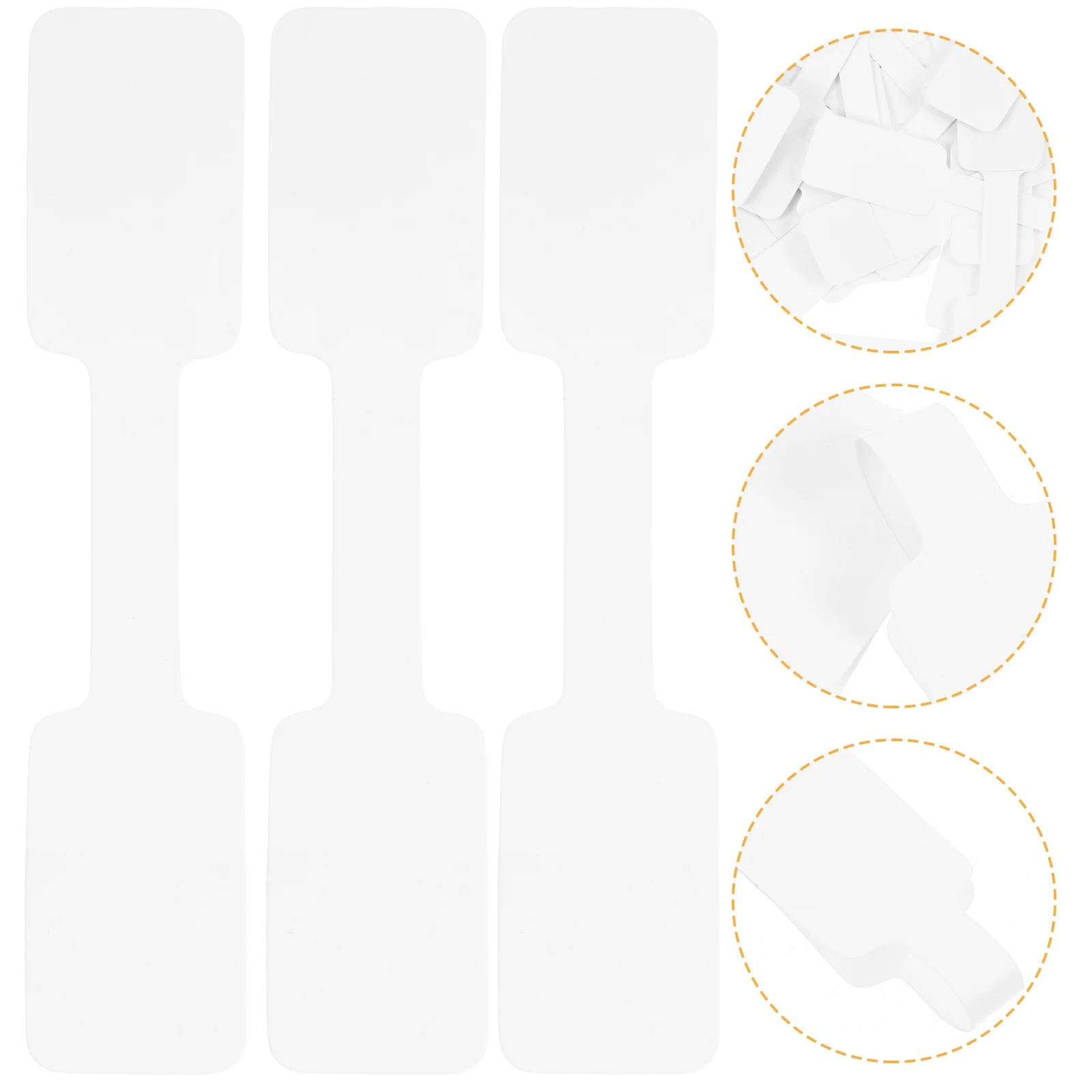 100Pcs Jewelry Price Tags Self-Adhesive Label Stickers Paper Price Stickers for Rings Earrings Bracelets Necklace Display Cards