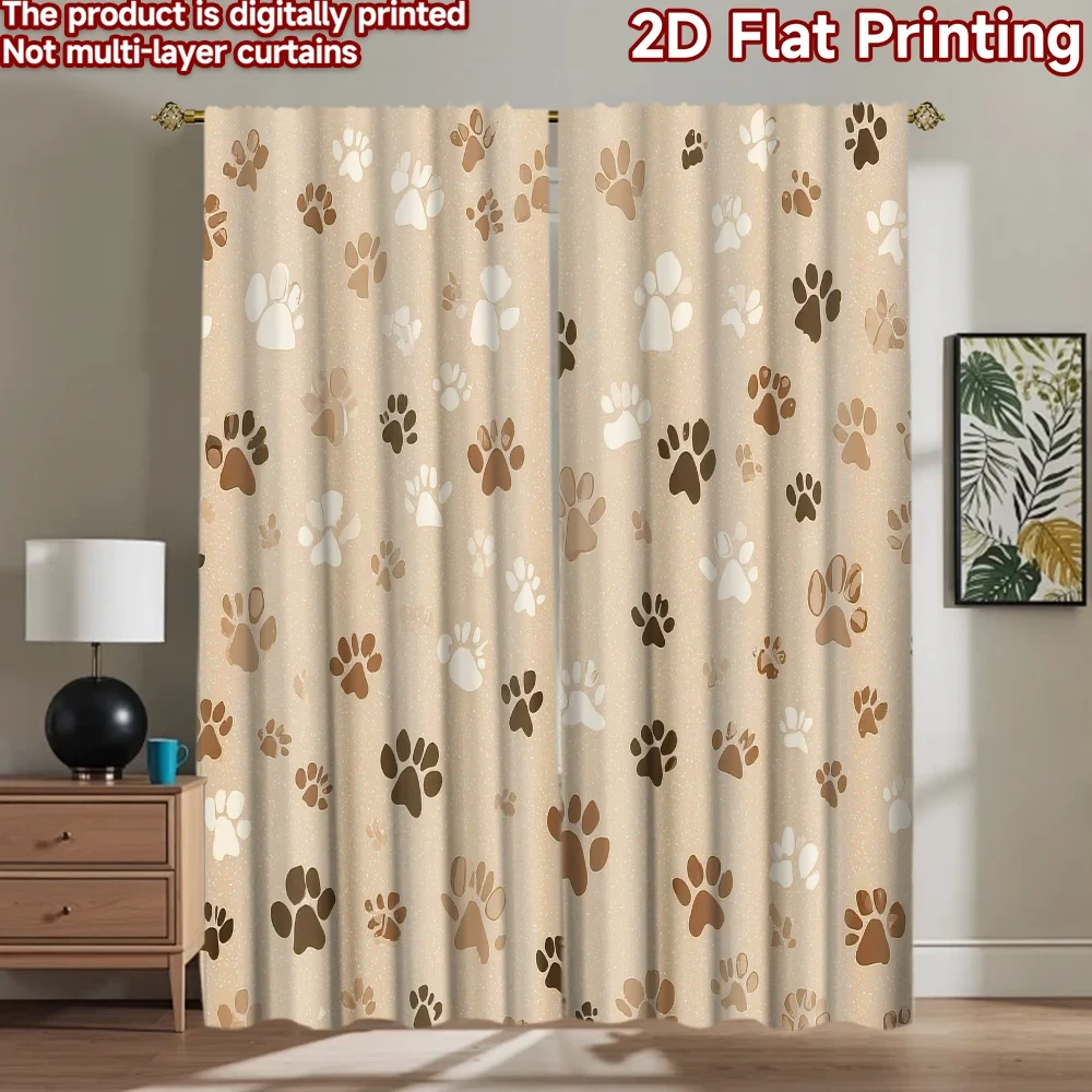 

1pc 2D flat Photography Backdrop Photography Backdrop Brown Paw s 100% Polyester Anniversary for Home and party decorations for