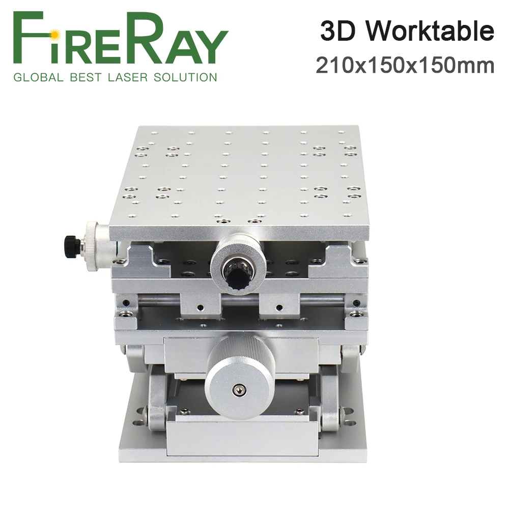 FireRay 3D Moving Worktable 210x150x150mm M4 Table Portable Cabinet Case DIY Part for Co2 Fiber Laser Marking Machine