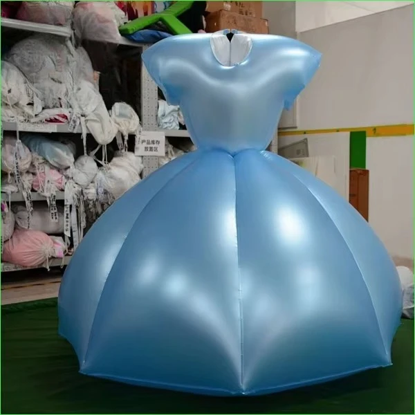 Inflatable dress for party girls, inflatable PVC skirt for adults