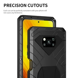 Imatch Case For xiaomi 11 10 10T Note10 Pro Ultra Heavy Duty Protection Armor Shockproof Hard Aluminum Metal Mobile Phone Cases