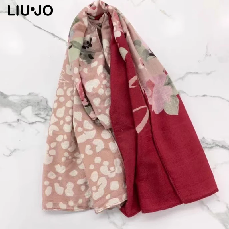 Liu Jo Luxury Brand Original Italy New scarves with fashionable and casual prints Large square scarves and shawls