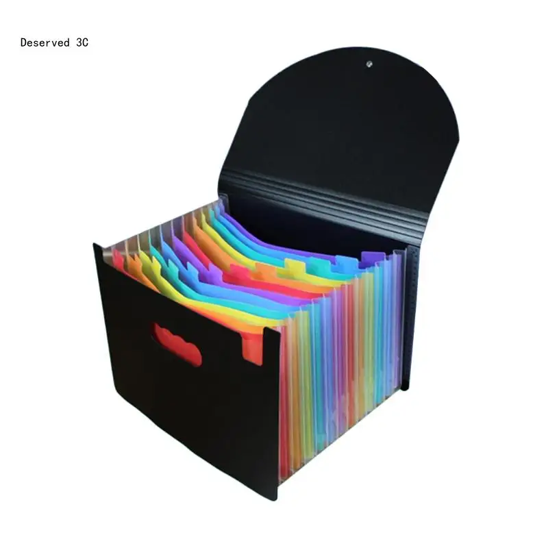 13/24/36/48/60/72 Pockets Classified File Folder Telescopic Standing Extension Folder Desktop Storage Rack